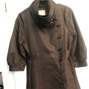 NWOT Tracy Reese Gold and Black Formal Designer Coat